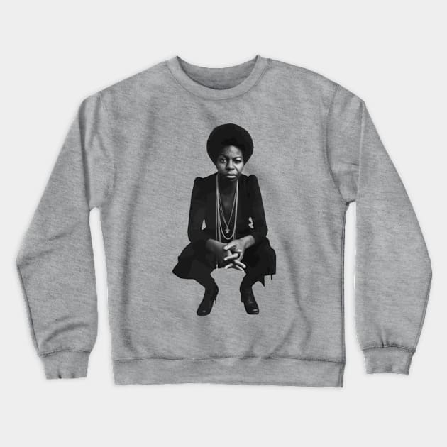 Nina Simone Crewneck Sweatshirt by One Mic History Store